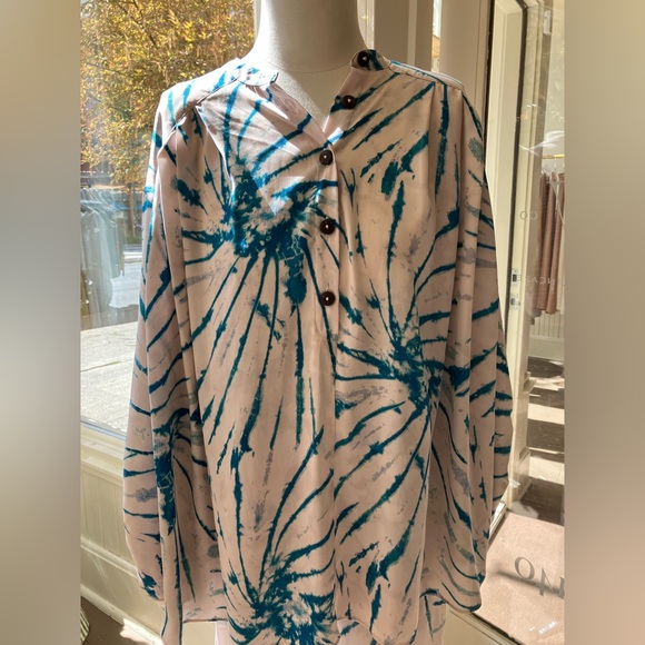 Free People Blue Tie Dye 2 piece set SIZE XS - Picture 2 of 5